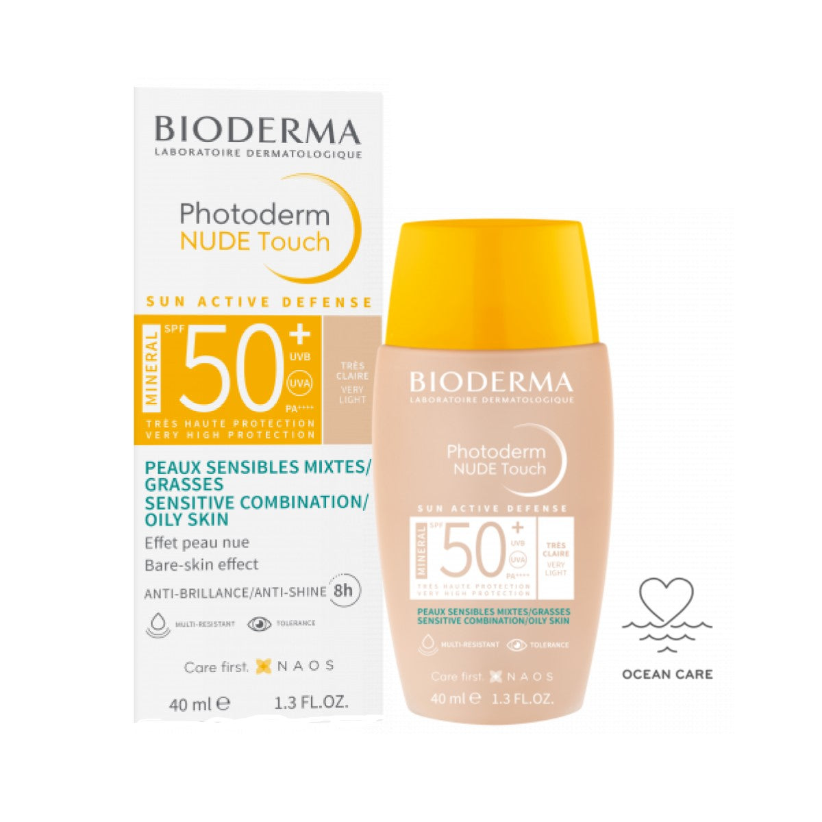 Bioderma Photoderm Nude Touch Spf50+ Tono Claro 40 Ml