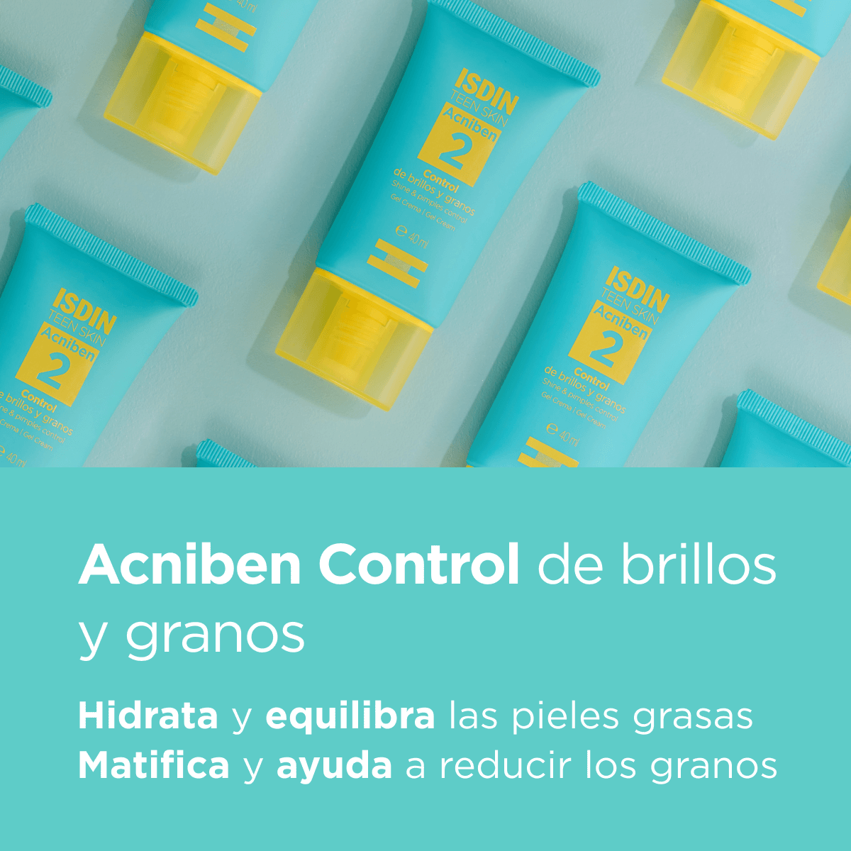 Acniben Control De Brillos Y Granos Gel Crema Facial 40Ml
