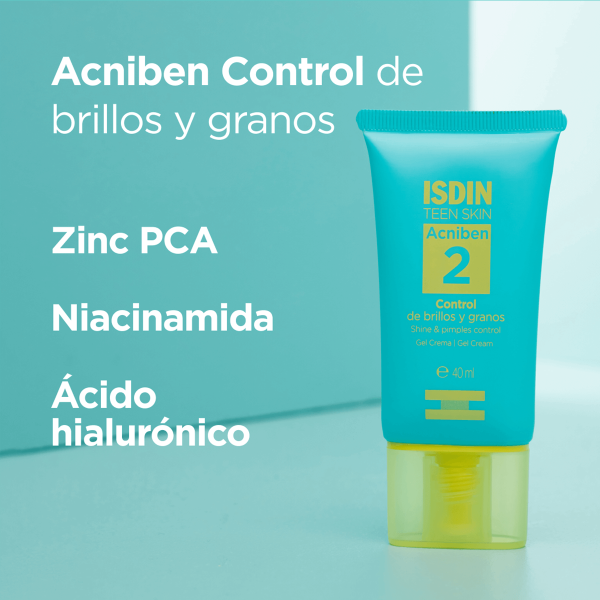 Acniben Control De Brillos Y Granos Gel Crema Facial 40Ml