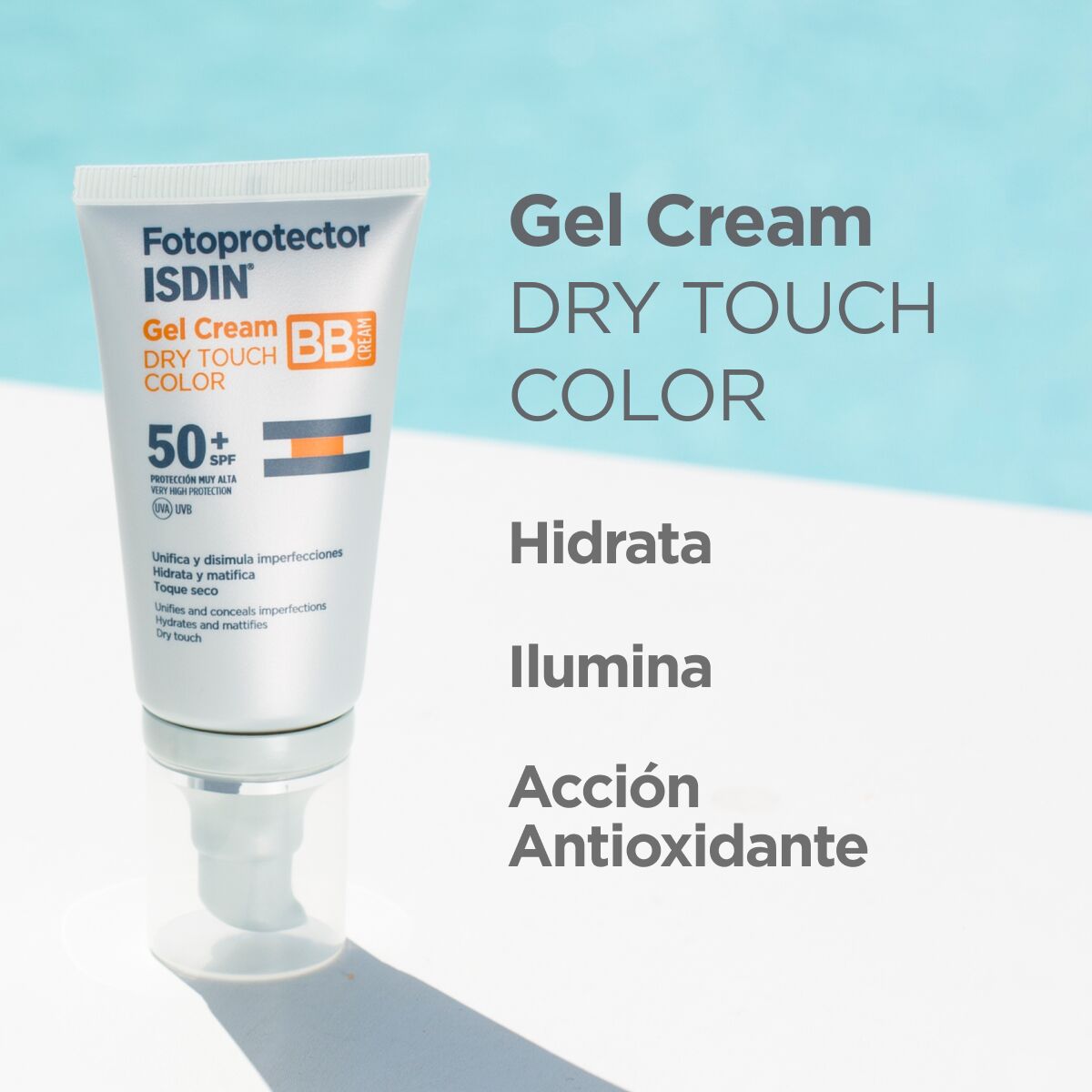 Fotoprotector Isdin Gel Cream Dry Touch Color 50+ 50Ml