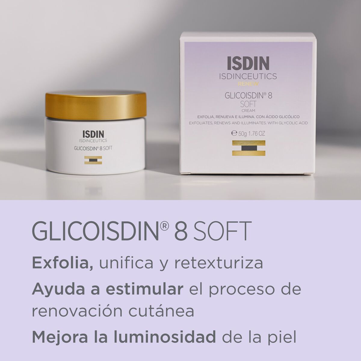 Glicoisdin 8 soft Crema facial antiedad